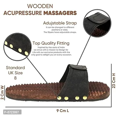 Wooden Accupressure Slippers For Healthy Life Full Blood circulation