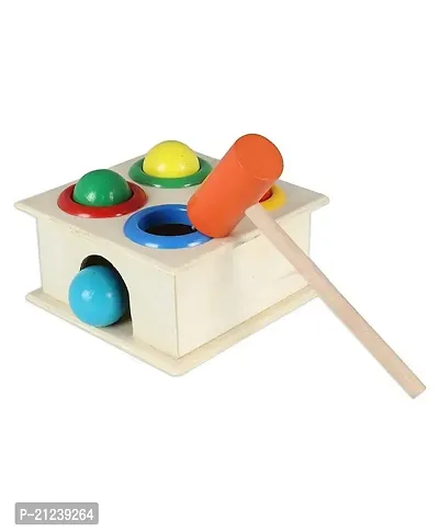 Wooden Hammer Ball with knock Pounding Bench Indoor Kids Toys