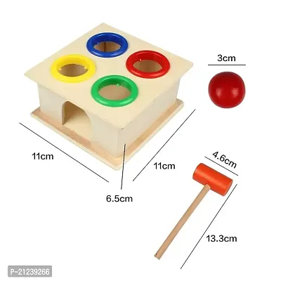 Wooden Hammer Ball with knock Pounding Bench Box FOr Kids