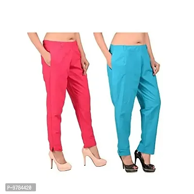 Fancy Trouser Pants For Women Pack Of 2-thumb0