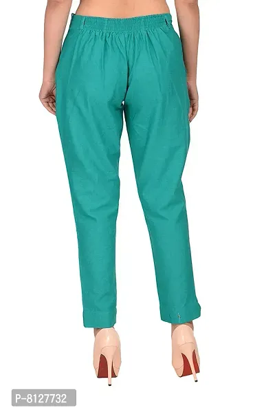 Ruhfab Slim Fit Cotton Flex Trouser Pants for Women (Pack of 3)-thumb3
