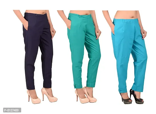 WROLEM Women's Straight Pants Elastic Waist Casual India | Ubuy