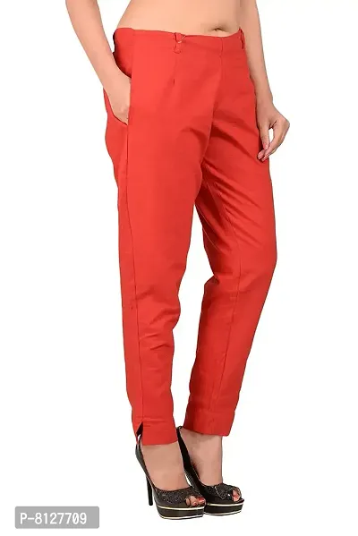 Buy Ruhfab Women Regular Fit Cotton Pants for Women Casual/Women Trousers  Combo Pack (Combo Saver Pack of 3/C-Green_RED_Pink/Medium) at Amazon.in