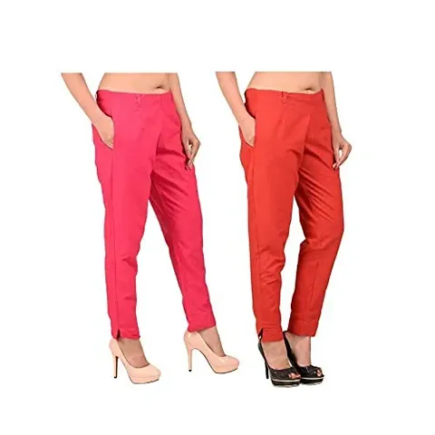 Fancy Trouser Pants For Women Pack Of 2