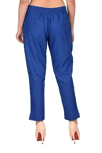 Ruhfab Slim Fit Cotton Flex Women Trouser Pants (Pack of 3)-thumb2