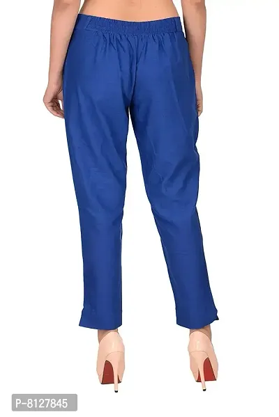 Ruhfab Slim Fit Cotton Flex Women Trouser Pants (Pack of 3)-thumb3