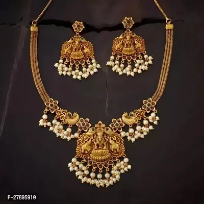 Stylish Multicoloured Brass Jewellery Set For Women
