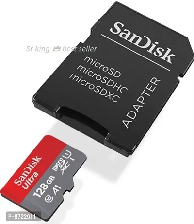 San,Disk Ultra 128 GB MicroSDHC Class 10 100 Mbps Memory Card-thumb0