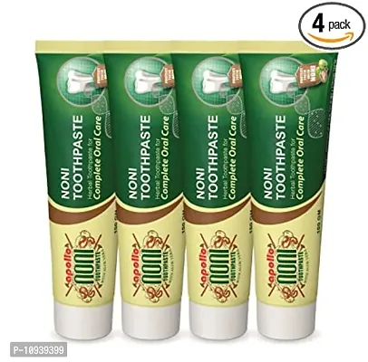 Apollo Noni Fluoride Free Antibacterial Toothpaste 600Gm (150Gm X 4)