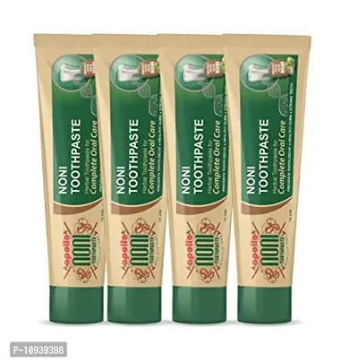 Apollo Noni Fluoride Free Antibacterial Toothpaste 300Gm (75Gm X 4)