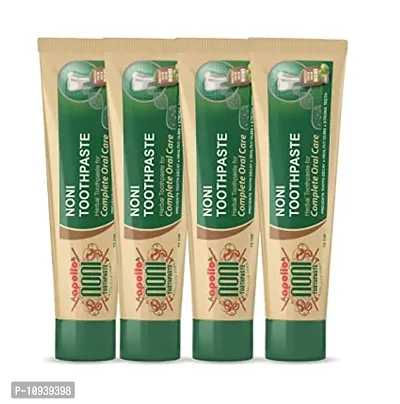 Apollo Noni Fluoride Free Antibacterial Toothpaste 300Gm (75Gm X 4)-thumb0