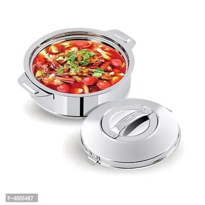 Insulated Stainless Steel Serving Casserole with Lid  (2200ml)-thumb0
