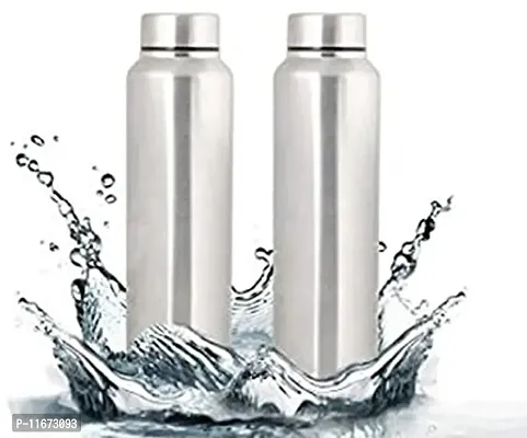 CrossPan Stainless Steel Water Bottle, Leak Proof for Office/School/College/Travel/ Gym 950 ml Bottle  (Pack of 2)