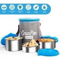 Style Lunch Tiffin Box 3 Containers 280 Ml Each-thumb2