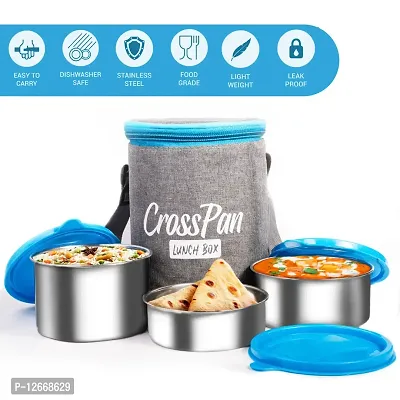 Style Lunch Tiffin Box 3 Containers 280 Ml Each-thumb3