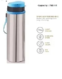 Stainless Steel Lunch Tiffin Box Pack 3C Sleek Water Bottle 600Ml-thumb3