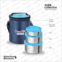 Stylish Steel Lunch Box Container with Bag-thumb1