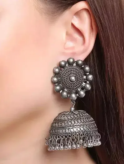 Stylish Fancy Designer Alloy Jhumkas Earrings For Women