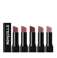 Professional Color Sensational Liquid Lipstick Combo Pack, Set of 4 Mini Lipsticks, Super Stay Matte Finish Lip Color (Nude Edition)  (NUDE EDITION, 20 ml)-thumb1
