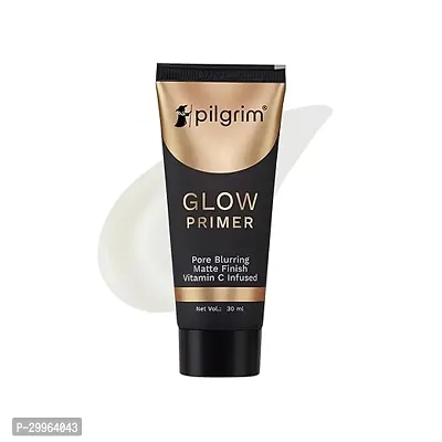 Pilgrim Glow Primer Lightweight Gel Based Velvety Matte Finish, Blurs Pores, Vit C+E Infused