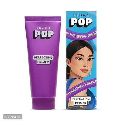 SUGAR POP Perfecting Primer - Infused with Vitamin E l Blurs Pores, Wrinkles  Fine Lines, Hydrating, Lightweight, Gel-Based Matte Finish Formula to keep Makeup Intact l Face Primer for Women l 25