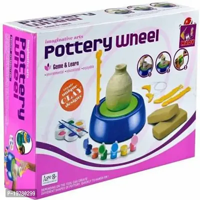 Pottery Wheel Game with Colors, Stencils And Clay (Creative Educational Game Toy) for kidz.