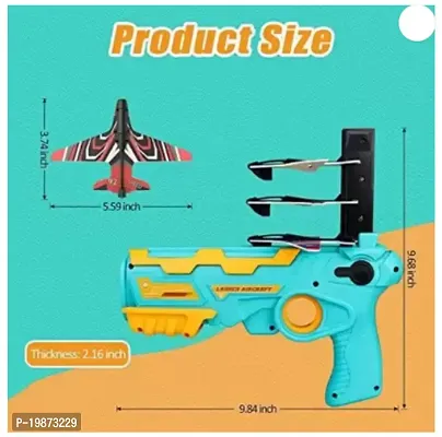 TinyTales Air Battle Toy Portable Durable Catapult Plane Glider Gun (Orange)-thumb2