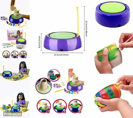 Original high quality Pottery Wheel Game with Colors, Stencils And Clay (Creative Educational Game toy ) for kids-thumb4