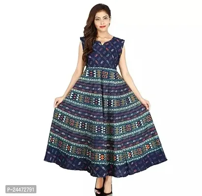 Stylish Cotton Printed Dresses For Women-thumb0