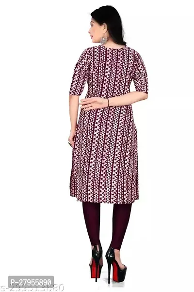 Elegant Crepe Printed Straight Kurta For Women- Pack Of 2-thumb3