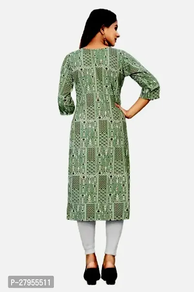 Elegant Crepe Printed Straight Kurta For Women- Pack Of 2-thumb2