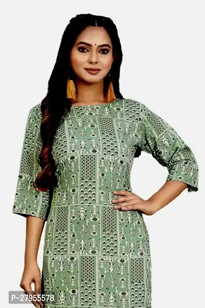 Elegant Crepe Printed Straight Kurta For Women- Pack Of 2-thumb4