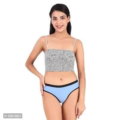 Buy Hurera Ceraft My Choice 1 Inch Elastic Super Comfy Female Underwear  100% Hosiery Cotton Panty for Regular use (Xs, Sky Blue) Online In India At  Discounted Prices
