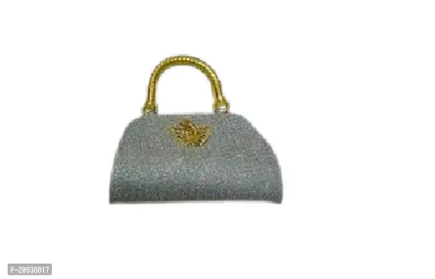 Elegant Leather Silver Purse Shoulder Handbag For Women-thumb0
