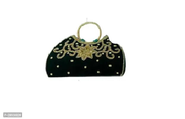 Elegant Leather Black Purse Shoulder Handbag For Women