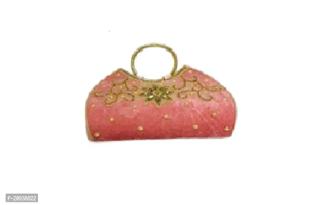 Elegant Leather Pink Purse Shoulder Handbag For Women