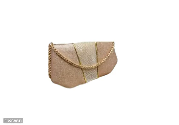 Elegant Leather Golden Purse Shoulder Handbag For Women