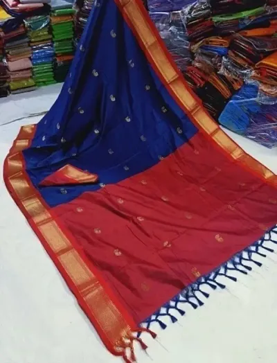 Cottan silk kanjiraram saree for women