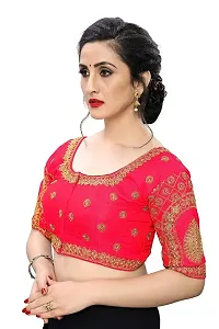 Attractive Art Silk Embroidered Stitched Blouse-thumb2