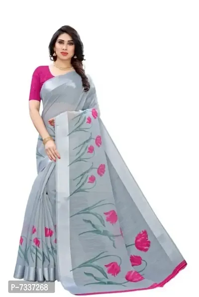 Attractive Art Silk Saree with Blouse piece-thumb0