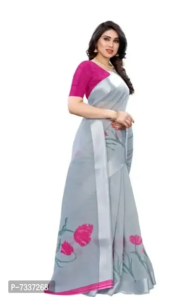 Attractive Art Silk Saree with Blouse piece-thumb2