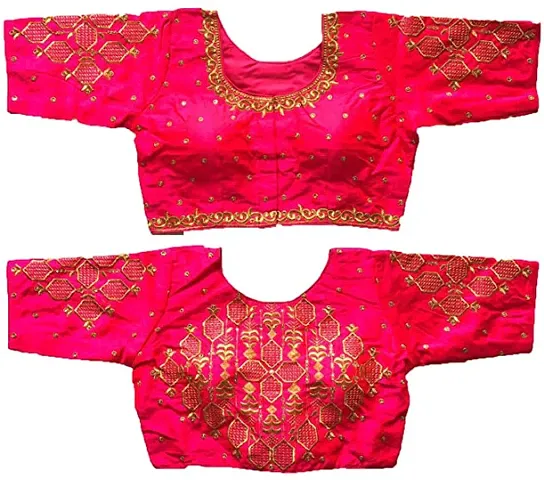 Latest Designer Pure Cotton Stitched Embroidered Blouses
