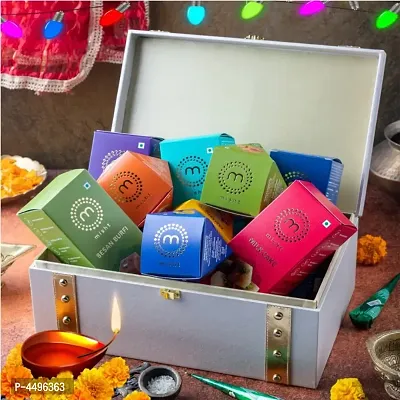 Misht Mini Mithai Diwali Hamper  (1 Premium  Beautiful Gift Box,  1 Peda 210 gms, 1 Dodha 210 gms, 1 Milk Cake 210 gms, 1 Chocolate Barfi 21 0gms )-thumb0