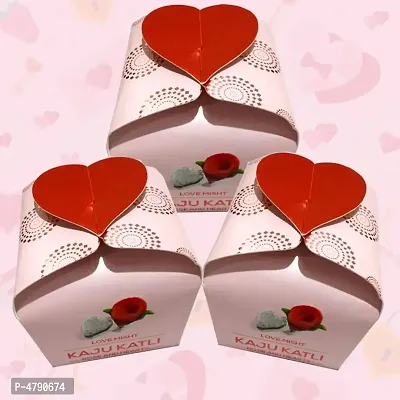Valentine Day Special ( Kaju Katli ) ( Pack Of 4 Box)-thumb0