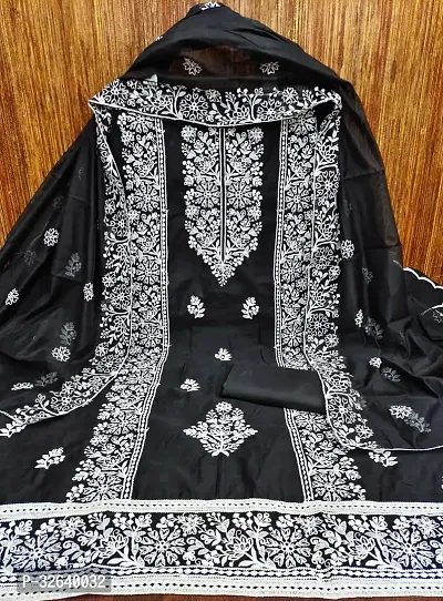 Fancy Chanderi Silk Dress Material With Dupatta For Women