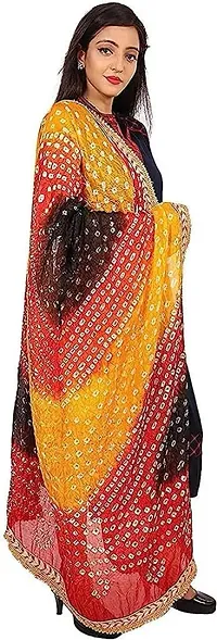 Beautiful  Silk Blend Dupattas For Women-thumb1