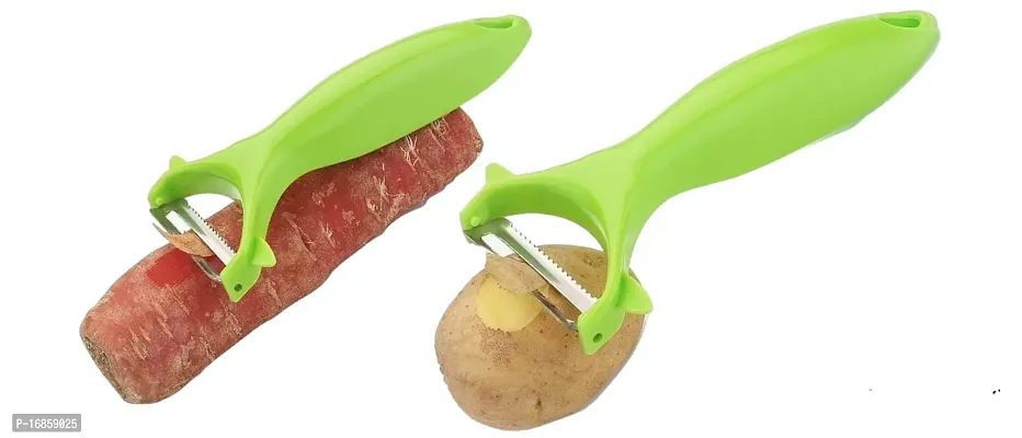 MULTI COLOURED 3 PIECE OF VEGITABLE AND FRUIT PEELER-thumb2