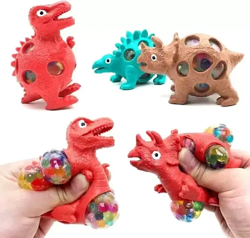 Stylish Multicoloured Parshvgroups Squishy Dinosaur Toy For Kids