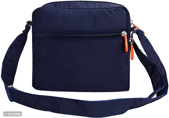 Avila Nylon Stylish Small Padded Sling Cross Body Travel Messenger Bag with Multi-Pocket Zip Closure and Adjustable Straps For Men Women-thumb3