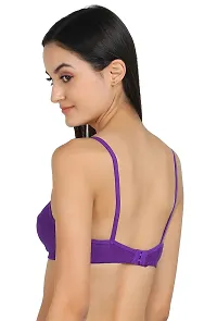 Stylish Multicoloured Cotton Solid Bras For Women Pack Of 5-thumb3